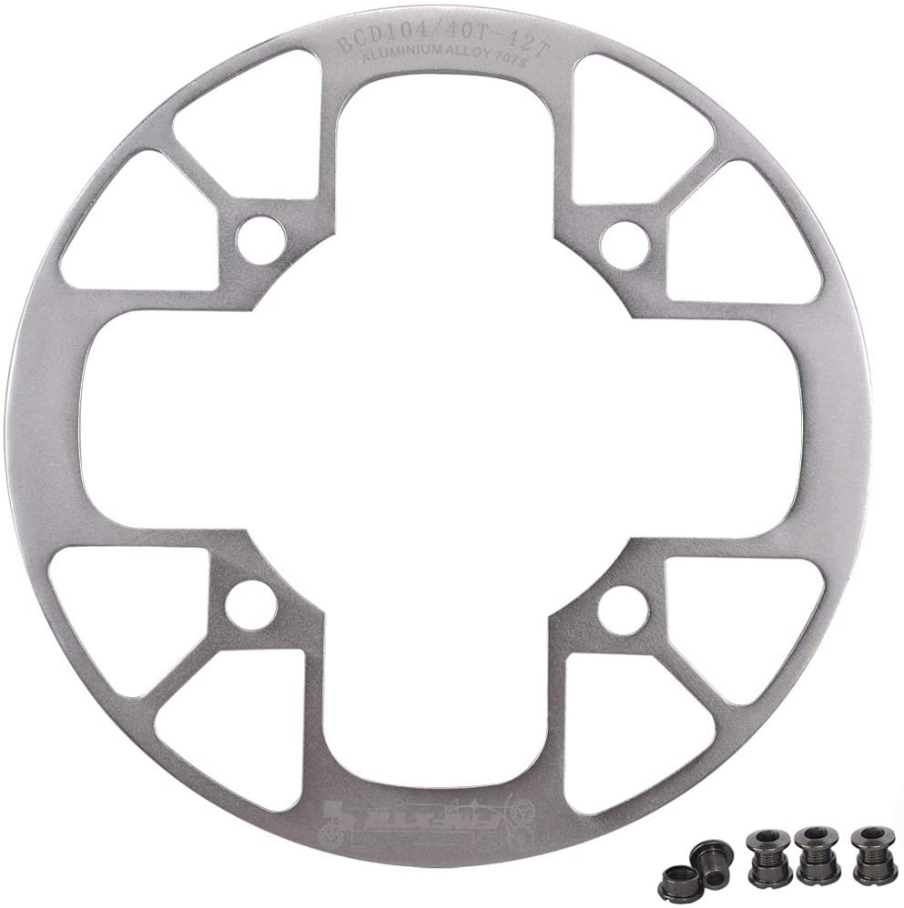 UPANBIKE Bike Chainring Guard 104 BCD Aluminum Alloy Chain Ring Protector Cover for 32~34T 36~38T 40~42T Chainring Sprockets B193 - UPANBIKE