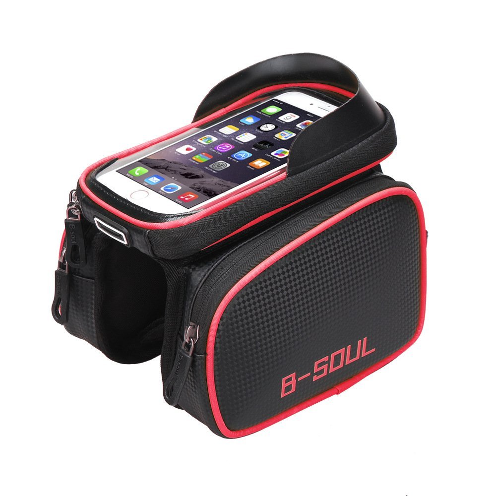 UPANBIKE Bike Handlebar Bag Frame Top Tube Touch Bag With Phone Mount Holder B712 - UPANBIKE