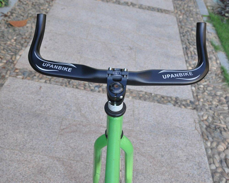 UPANBIKE Fixed Gear Bike Handlebar Bullhorn Riser Bar Rest TT Bar 31.8mm*420mm B144 - UPANBIKE