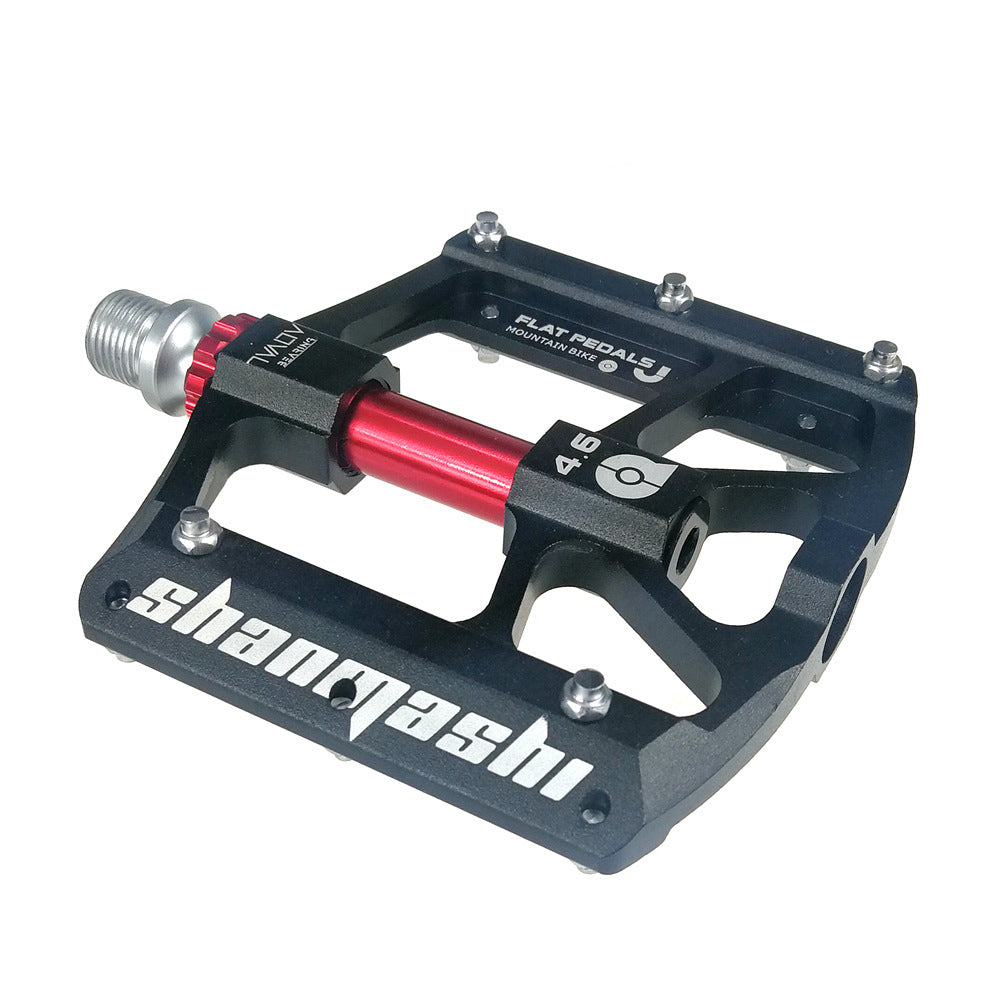 UPANBIKE Bike Pedals Triple Bearing 9/16'' Aluminum Alloy Wide Flat Platform For Mountain Bike Road Bicycle B621 - UPANBIKE