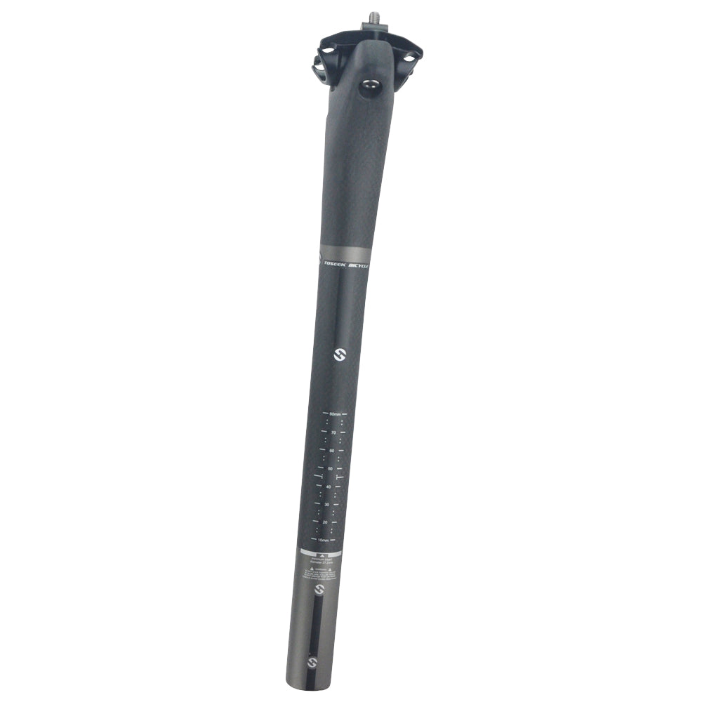 UPANBIKE Carbon Fiber Bike Seatpost T800 3K 27.2mm 30.8mm 31.6mm*350mm Lay Back Bicycle Seat Post Matt Black TX014 - UPANBIKE