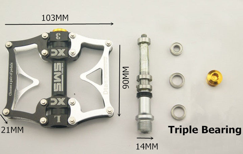 UPANBIKE MTB Road Bike Pedals 9/16'' Widen Triple Bearing B615 - UPANBIKE