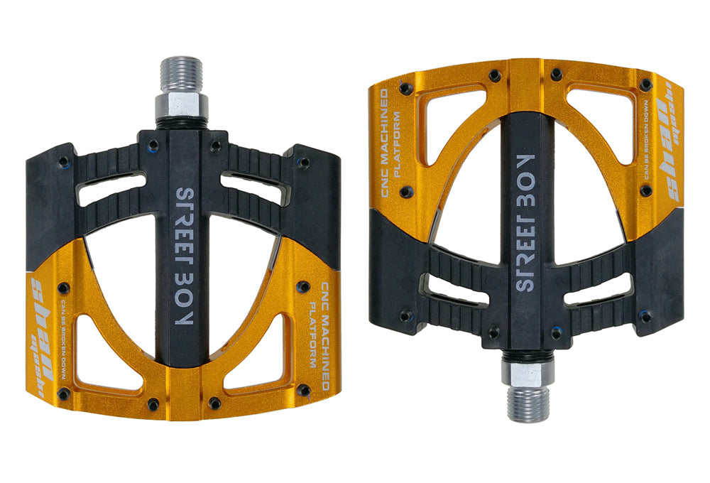 UPANBIKE 9/16" Bike Pedals Aluminium Alloy CNC Wide Flat Platform 3 Bearing Bicycle Pedals For MTB BMX Road Bike UP649 - UPANBIKE