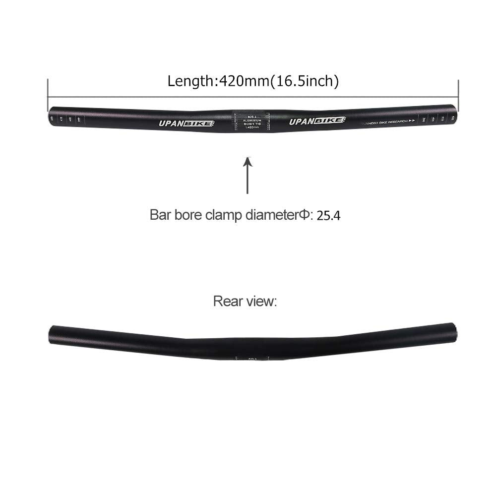 B071 Kids Bike Handlebar, Flat Bar,  25.4mm Bar bore Clamp