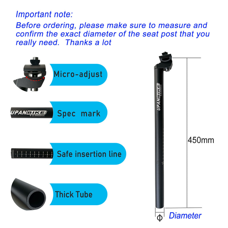 B128 Extra Long Bicycle Seatpost