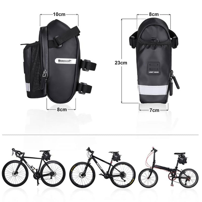 X21559 Bicycle Saddle Bag With Water Bottle Pocket (bottle NOT included)