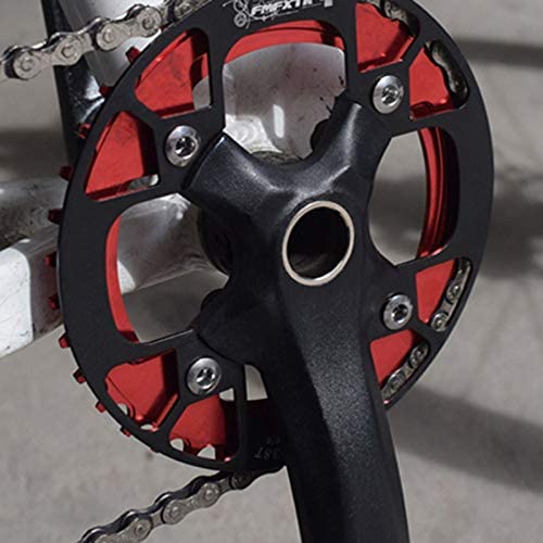 UPANBIKE Mountain Bike Chainring Guard 104 BCD Aluminum Alloy Chain Ring Protector Cover for 3234T 3638T 4042T Chainring Sprockets Black 36T38T