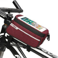 UPANBIKE Bike Front Tube Bag 1L Waterproof Front Frame Pack With Transparent Touch Screen For Cellphone Below 6inch B723 - UPANBIKE
