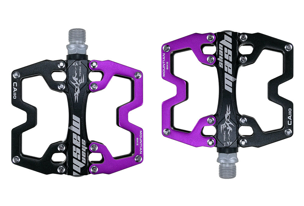 UPANBIKE 9/16" Bike Pedals Aluminum Alloy CNC Ultralight 2 DU Bearing Wide Flat Platform Bicycle Pedals For MTB BMX UP650 - UPANBIKE