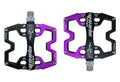 UPANBIKE 9/16" Bike Pedals Aluminum Alloy CNC Ultralight 2 DU Bearing Wide Flat Platform Bicycle Pedals For MTB BMX UP650 - UPANBIKE