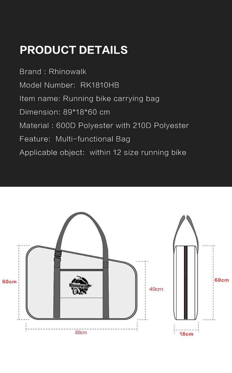 RK1810 Children Folding Bicycle Storage Bag