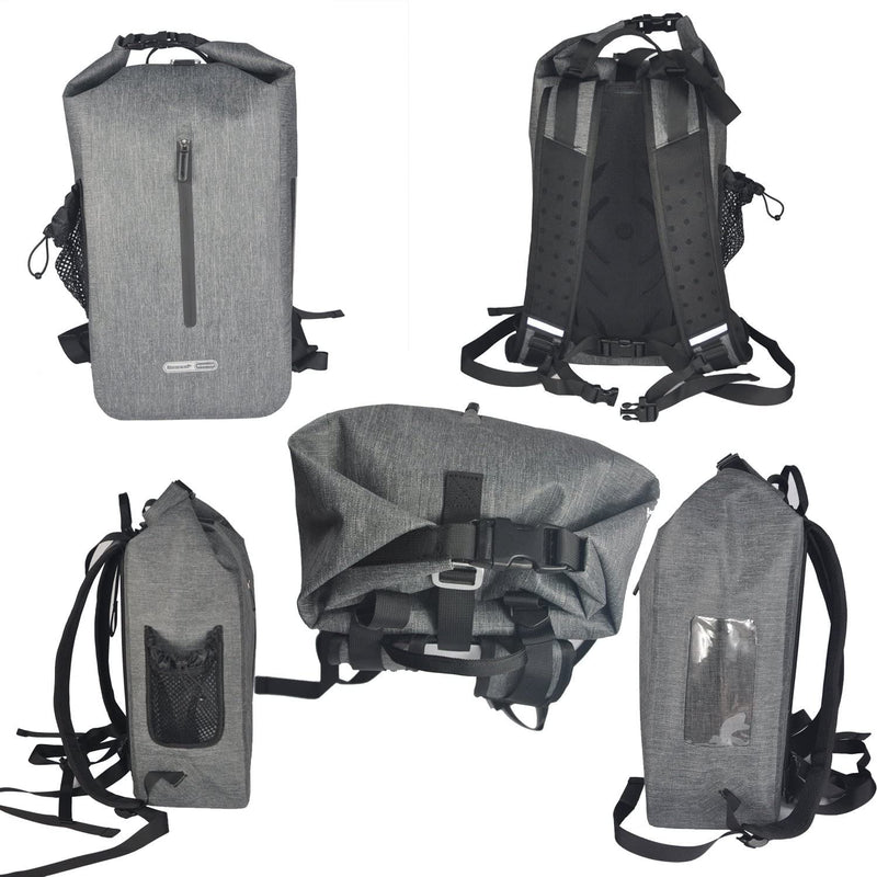 UPANBIKE Waterproof Backpack 25L TPU 840D Nylon Roll-Top Bag For Cycling Camping Hiking Travel Rafting Surfing B709 - UPANBIKE