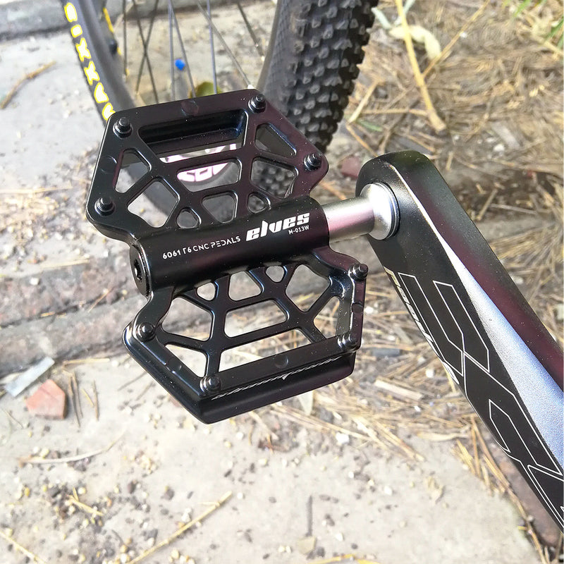 UPANBIKE 9/16'' Bearing Bike Pedals Magnesium Alloy Cobweb Shape Cycling Flat Platform For Mountain Bike Road Bicycle B622 - UPANBIKE