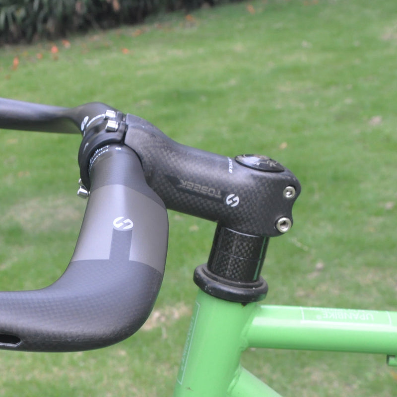 UPANBIKE Bike Stem Full 3K Carbon Fiber 1 1/8" 31.8mm*90mm 110mm Degree 6 Degree 17 Bicycle Stem TX016 - UPANBIKE