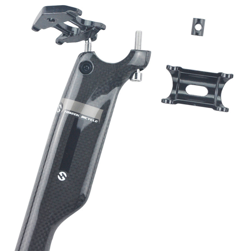Customized Bike Seat Post T800 3K Carbon Fiber 13.8inch 350mm Bicycl